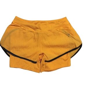 Gymshark Women's Horizon Orange Speed 2 in 1 Shorts Size Sm